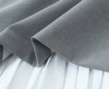 Sleeveless A Line Pleated Hem Mini Dress