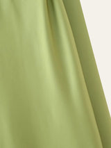 Scarf Neck Satin Maxi Dress