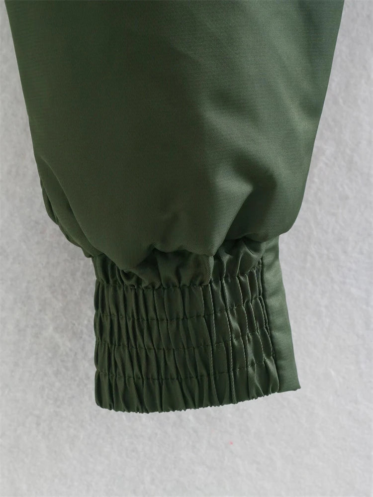 Emerald Utility Bomber Jacket