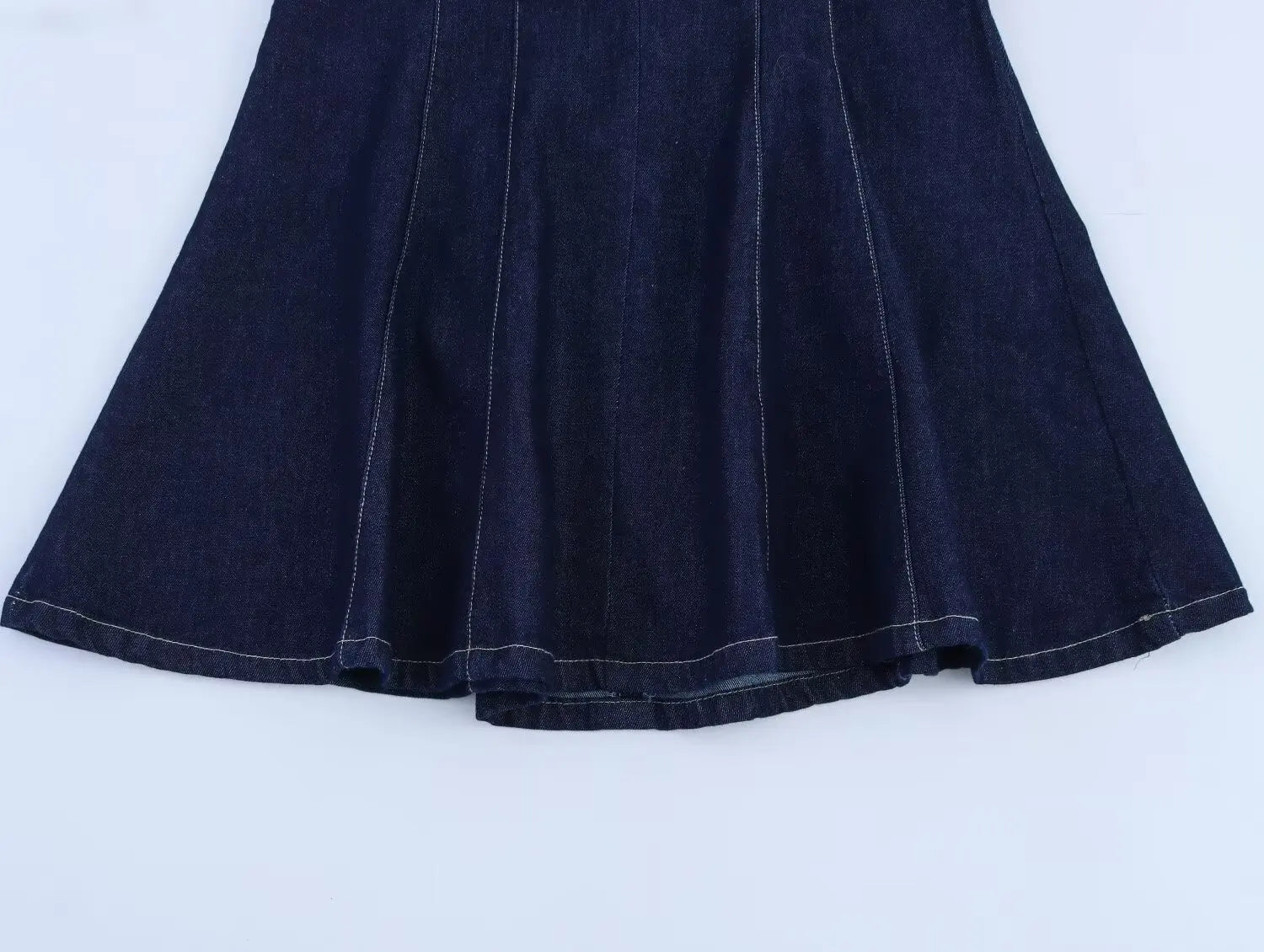 Deep V Halter Fit and Flare Mini Dress