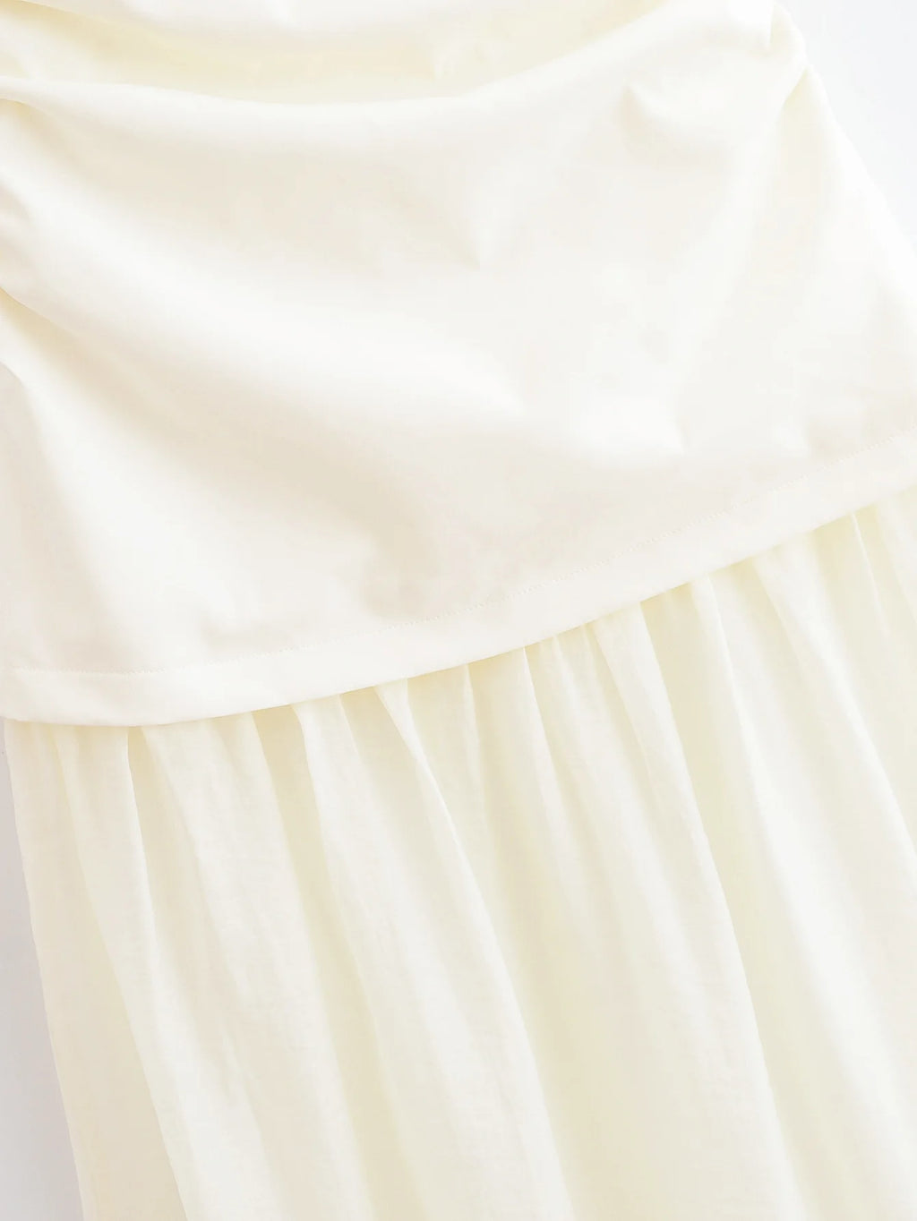 Strapless Sheer Hem Maxi Dress