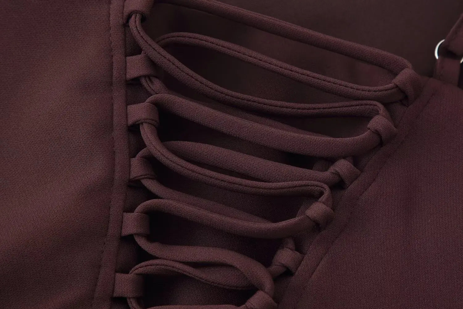 Square Neck Ruched Waist Corset Midi Dress