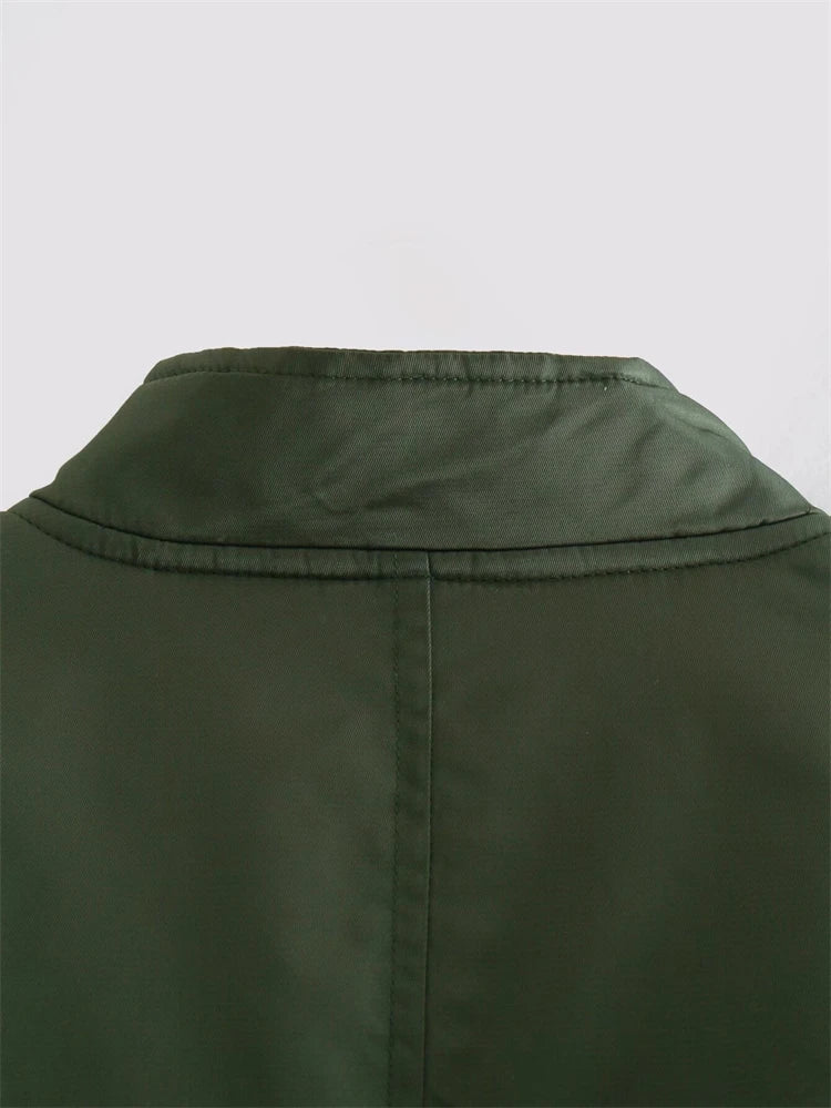 Emerald Utility Bomber Jacket