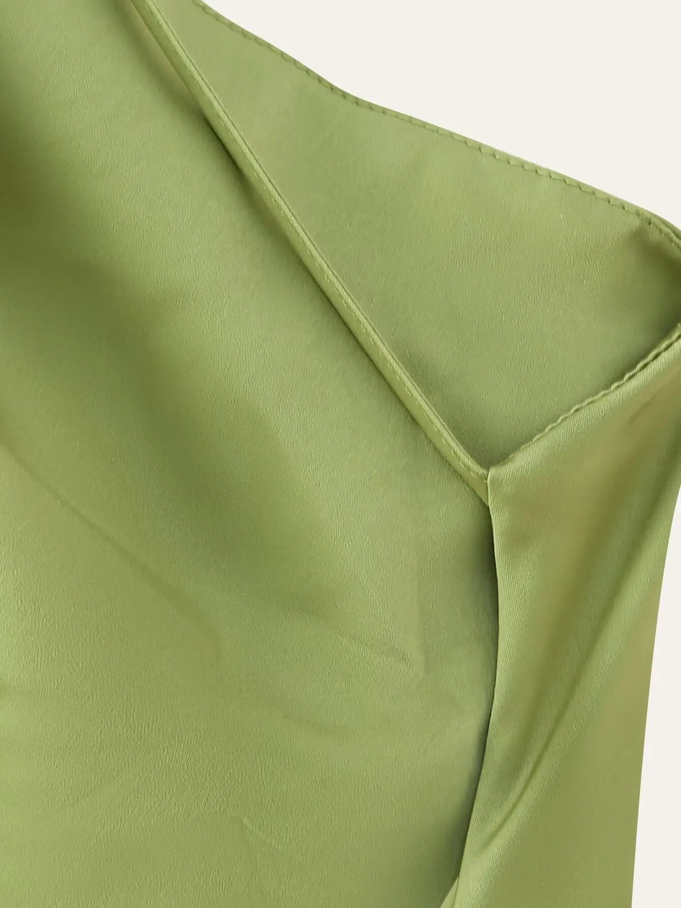 Scarf Neck Satin Maxi Dress