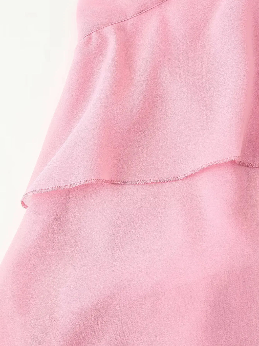 Rosette Halter Tiered Chiffon Maxi Dress