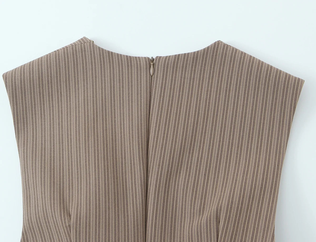 Sculpted Deep V Mini Dress