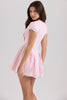 Tie Front Plunge Mini Dress
